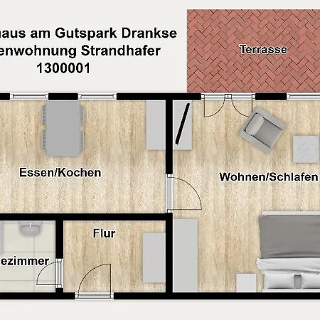 Апартаменты Am Gutspark Drankse Strandhafer Дранске